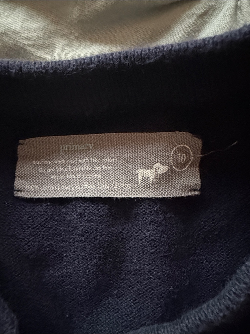 Navy and White Striped Crewneck Sweater - Primary - Picture 5 of 5